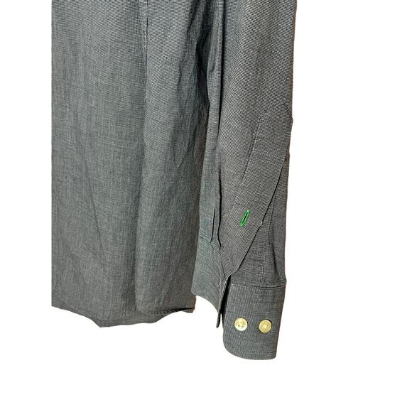 tommy hilfiger men button up shirt tlc the lifetime collar gray sz L 16 34-35 - Picture 3 of 7